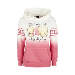 Winnie The Pooh A Friendly Day Kapuzenpullover Weiß Rosa In S