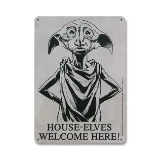 Logoshirt Harry Potter - House-Elves 15 X 21 Cm Metalen Wandbord Klein - Wit