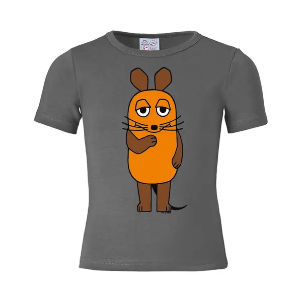 Logoshirt® Tv I Die Sendung Mit Der Maus I Maus I T-Shirt Print I Mädchen & Jungen I Kurzärmlig I Grau I Lizenziertes Originaldesign I Größe thumbnail