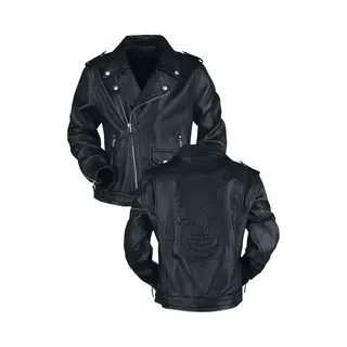 Black Premium By Emp The Road Crew Lederjacke Schwarz In Xxl