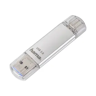 Hama C-Laeta Usb-Stick 128 Gb Usb Type-A / Usb Type-C 3.2 Gen 1 (3.1 Gen 1) Silber