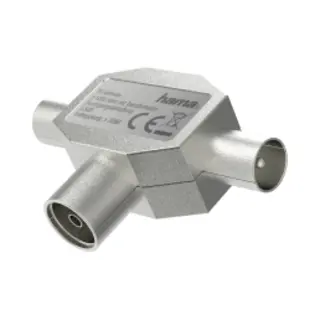 Hama 00205236 Kabelspalter oder -kombinator Kabelsplitter Silber