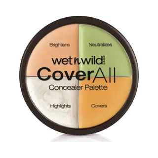 Wet N Wild, CoverAll Concealer Palette, Concealer Palette Mit Leichter Formel Für Ein Makelloses Finish, Verdeckt Unreinheiten, Leichtes Applizieren
