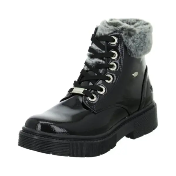 Dockers By Gerli Patent Boot Kinderlaarzen Zwart Eu 36 thumbnail