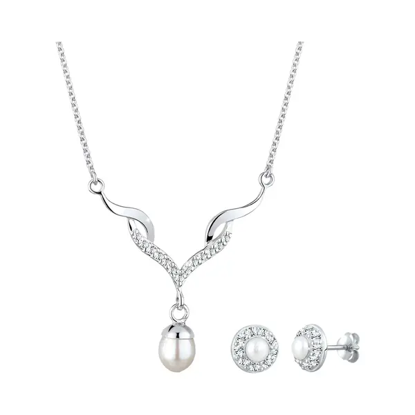 Elli Sieraden Set Zilver / Parelwit thumbnail