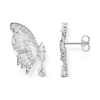 Thomas Sabo Paar Ohrstecker Butterfly Paradise Ohrstecker Im Schmetterling-Design, Mit Zirkonia (synth)