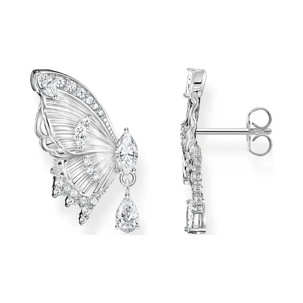 Thomas Sabo Paar Ohrstecker Butterfly Paradise Ohrstecker Im Schmetterling-Design, Mit Zirkonia (synth) thumbnail