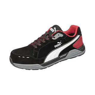 Puma Safety Airtwist Black Red Low Safety Shoe Size 10