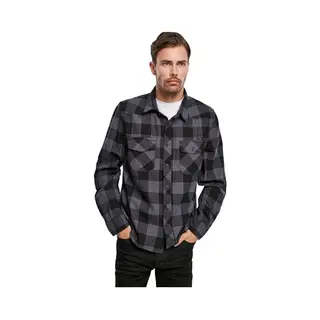 Brandit Checkshirt Flanel Shirt Black Grey