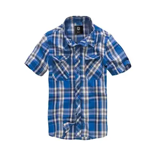 Brandit Roadstar Shirt Short Sleeve, Farbe, Blau, Größe, 3XL