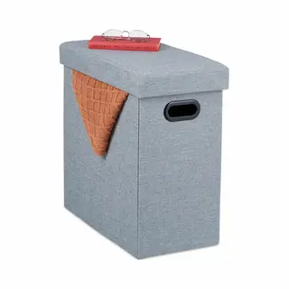 Relaxdays 10048866 Hocker & Sitzkissen