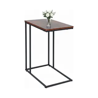 Relaxdays Beistelltisch In C Form, Industrial-Schwarz