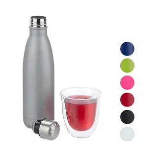 Relaxdays, Drinkfles + Thermosfles, (0.50 l)