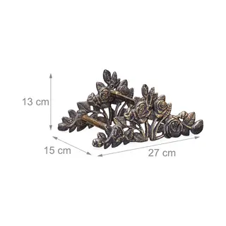 Relaxdays 10020616_490 Wandmontierte Rolle Manuell Bronze