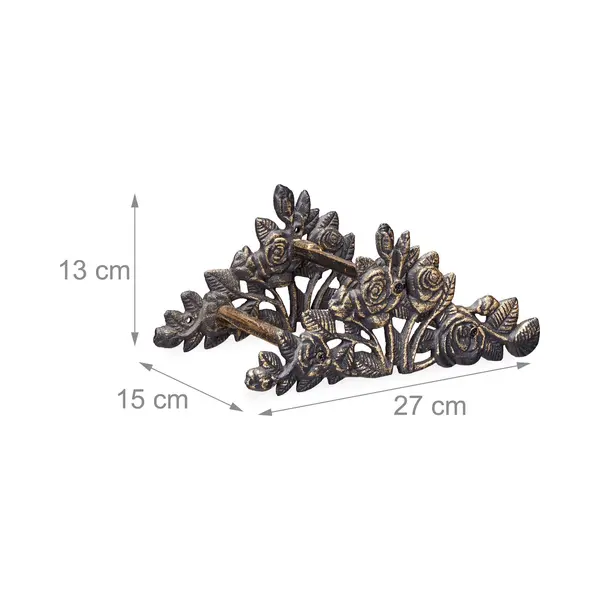 Relaxdays 10020616_490 Wandmontierte Rolle Manuell Bronze thumbnail