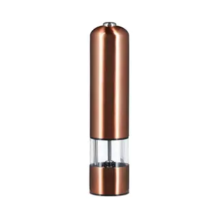 Relaxdays 4052025972318 Gewürzmühle Pfeffermühle Kupfer, Transparent