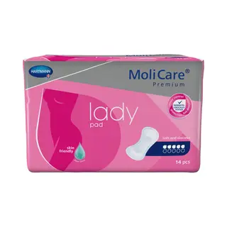 MoliCare Premium Lady Pad, Inkontinenz-Einlage Für Frauen Bei Blasenschwäche, Aloe Vera, 5 Tropfen, 12x14 Stück - Vorratspackung