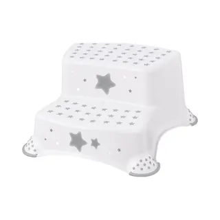 Keeeper Stars Step Stool, Two-Tier, For 18 Months To 10-years, Anti-Slip Design, Igor, White