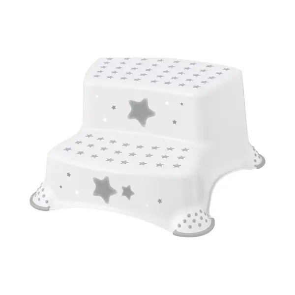 Keeeper Stars Step Stool, Two-Tier, For 18 Months To 10-years, Anti-Slip Design, Igor, White thumbnail