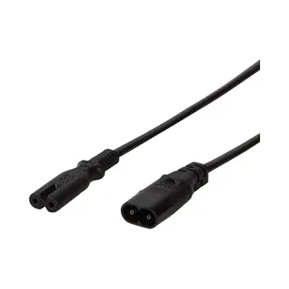LogiLink 2m, Iec 60320-C8/Iec 60320-C7 Zwart C7 stekker C8 stekker