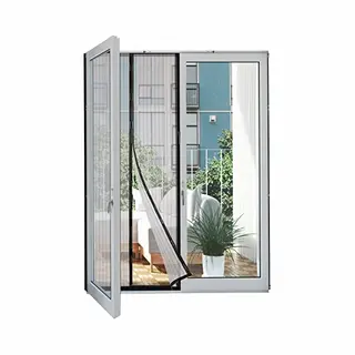 Hoberg Magnetische Insectenbescherming Voor De Deur, 100 X 210 Cm, Hoogte Individueel Op Maat Te Snijden, Met 4 Rails Om Te Verzwaren, Kleefmontage