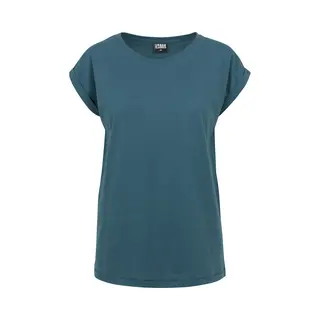 Urban Classics Ladies Extended Shoulder Tee T-Shirt Rundhals Kurzärmel Baumwolle, Trikot