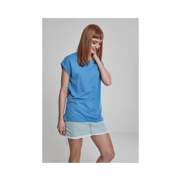 Urban Classics Ladies Extended Shoulder Tee T-Shirt Rundhals Kurzärmel Baumwolle, Trikot thumbnail