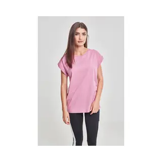Urban Classics Damen Verlängertes Schulter-Tee T-Shirt Scoop-Neck Kurzarm Baumwolle, Jersey