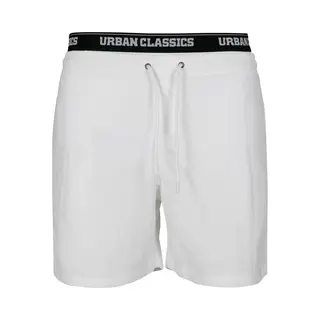 Urban Classics Herren Shorts Two In One Swim, Weiß Blk/Wht 00863, (Herstellergröße, Xx-Large)