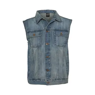 Urban Classics Denim Vest Light Blue