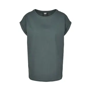 Urban Classics Ladies Extended Shoulder Tee T-Shirt Bottle Green