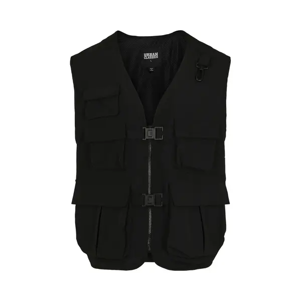 Urban Classics - Tactical Vest Jacket - 5XL - Zwart thumbnail