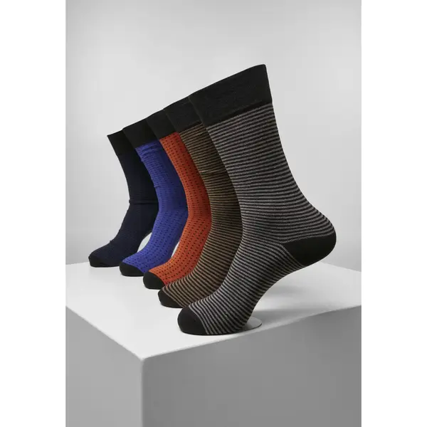 Urban Classics - Stripes And Dots 5-Pack Sokken - 39/42 - Multicolours thumbnail