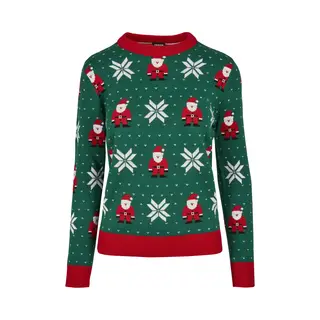 Urban Classics Kersttrui -2XL- Santa Christmas Groen