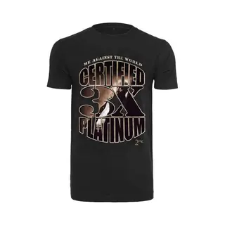 T-shirt Mister Tee Tupac Me Against The World Platinium