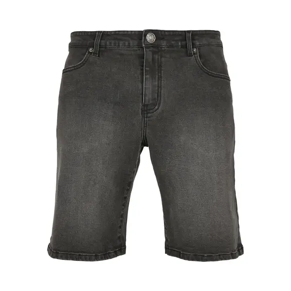 Urban Classics Herren Relaxed Fit Jeans Shorts, Real Black Washed, 44W Regular Eu thumbnail