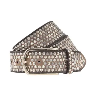 B.Belt, Damen, Gürtel, Nietengürtel Leder, Braun, (95)