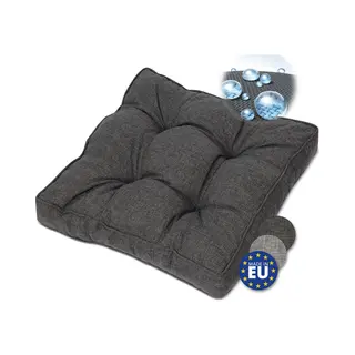 Beautissu Comfortable Outdoor Seat Lounge Cushion 70x70 Cm – 10 Cm Thick – Cover Dirt & Water Repellent Garden Chair Cushions Seat Pads Furniture