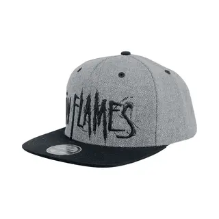 In Flames Logo Cap Schwarz Grau