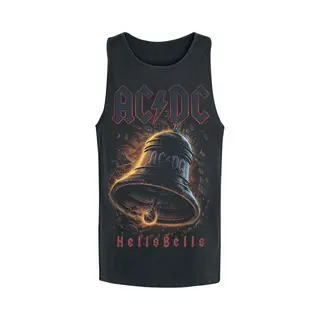 Ac/Dc Hells Bells Tank-Top Schwarz In M