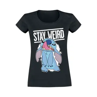 Lilo & Stitch Stay Weird T-Shirt Black
