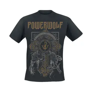 Powerwolf Wolf Cross T-Shirt Black