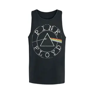 Pink Floyd Logo Circle Tanktop Black
