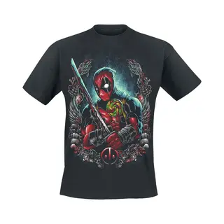 Deadpool Lollipop T-Shirt Black