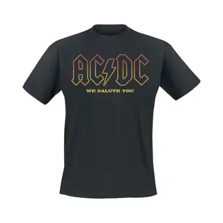 Ac/Dc About To Rock Salute T-Shirt Black