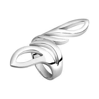 Nenalina - Ring - Wickelring Basic Statement Struktur 925 Silber - Dames