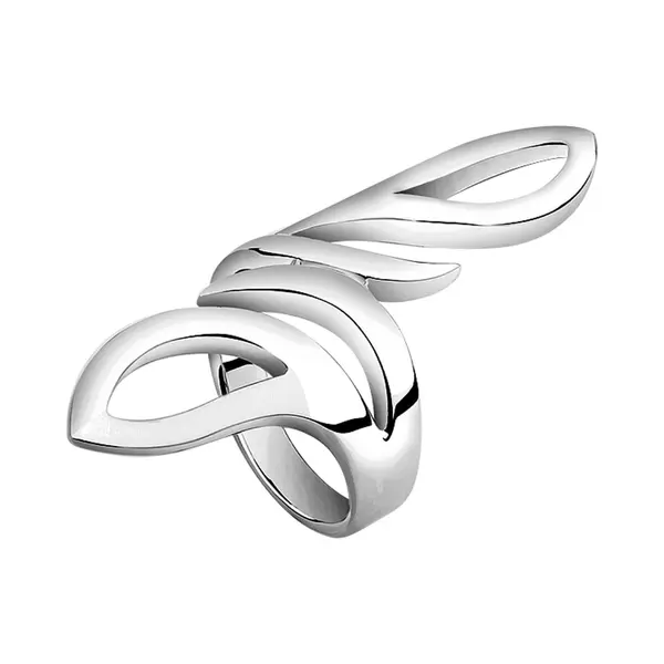 Nenalina - Ring - Wickelring Basic Statement Struktur 925 Silber - Dames thumbnail