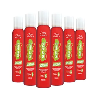 6x Wella New Wave Boost It Volume Mousse 200 Ml