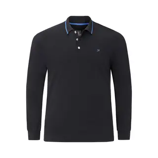Jan Vanderstorm Herren Langarm-Poloshirt Ellis | Aus 100% Baumwolle | Longsleeve Mit Polokragen | Gerade Geschnitten | Große Größen In Gr. L-7XL