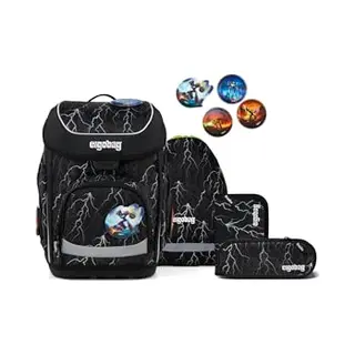 Ergobag Schulranzen Cubo Set Reflex